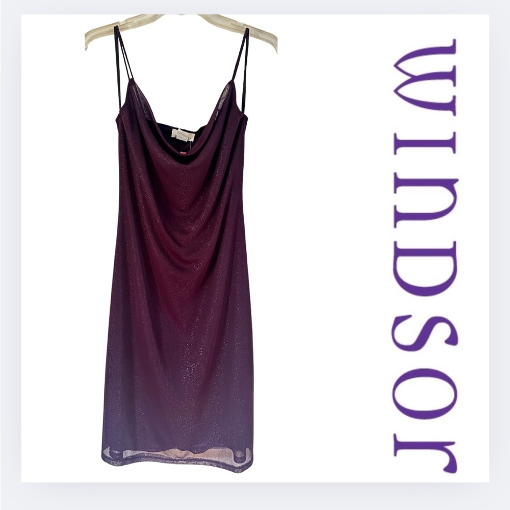 Windsor Woman’s Vintage Purple Slip Midi Dress